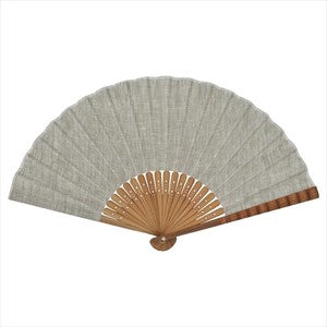 Sensu Hemp Dungaree Fan 23cm Kinari