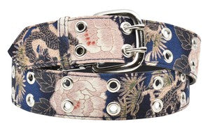 Japanese Pattern Belt Peony Dragon