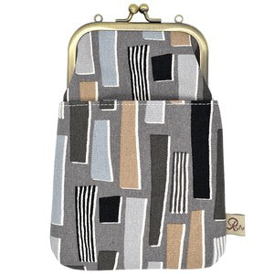 GA22 Gamaguchi 2 way Smartphone Shoulder Geometry Navy