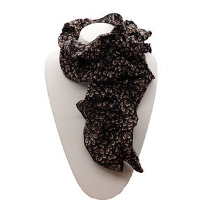 Summer Scarf Leopard Black