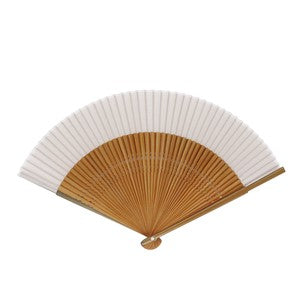Sensu Plain Short Cotton Fan 23cm Kinari