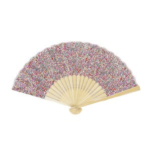 Sensu Women's Fan 20cm Floral Red