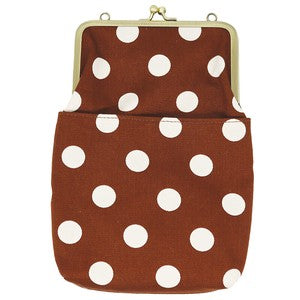 GA27 Karamaguchi 2 way Shoulder Bag Dot Brown