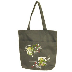 Embroidered Tote Bag: Fujin and Raijin (Wind God and Thunder God)