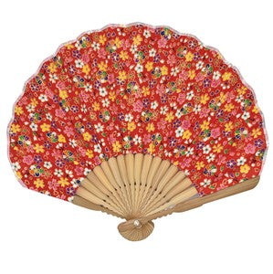 Sensu Women's Shell Fan 22cm Sakura Red