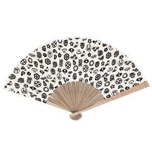 Sensu Men's Cloth Fan 23cm Lucky Kinari