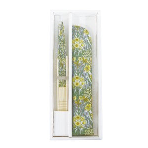 Sensu Shell Fan/Fan Bag Set Liberty Bouquet Yellow