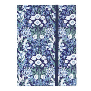 Medicine Notebook Card Case Liberty Bouquet Navy