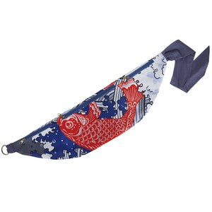 Furoshiki-style body bag: Carp climbing a waterfall