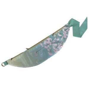 Furoshiki-style body bag, cherry blossom design