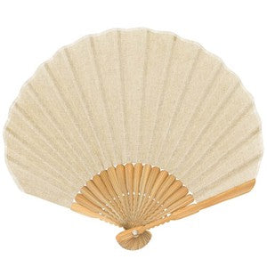 Sensu Shell hemp fan 22cm kinari