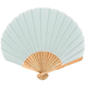 Sensu Shell hemp fan 22cm blue