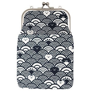 Gamaguchi 2 way Smartphone Shoulder Cat Aomiha BK
