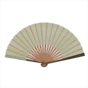 Sensu Omi hemp fan 23cm pistachio