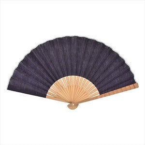 Sensu Hemp Dungaree Fan 23cm Purple