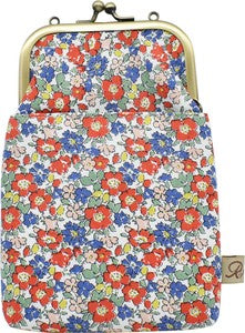 Gamaguchi 2 way Smartphone Shoulder Liberty Floral Red