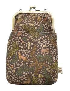 Gamaguchi 2 way Smartphone Shoulder Liberty Forest and Animal Brown