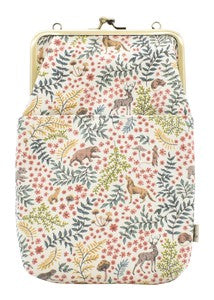 Gamaguchi 2 way Shoulder Bag Liberty Forest and Animals Off