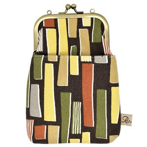 GA22 Gamaguchi 2 way Smartphone Shoulder Geometry Brown