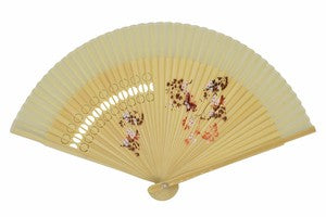 Women's Short Silk Pentex 21cm Butterfly Beige