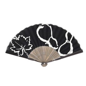 Sensu Auspicious Fan 23cm Gourd Black