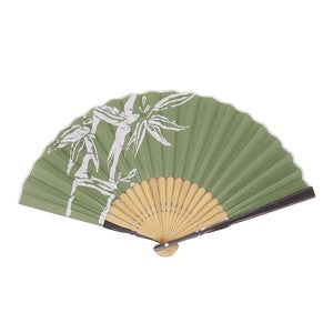 Sensu Auspicious Fan 23cm Bamboo Khaki