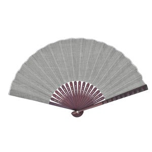 Sensu Hemp Fan 23cm Grey