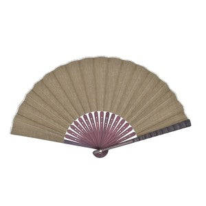 Sensu Hemp Fan 23cm Khaki