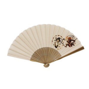 Sensu Men's Fan 23cm Fujin & Raijin Kinari
