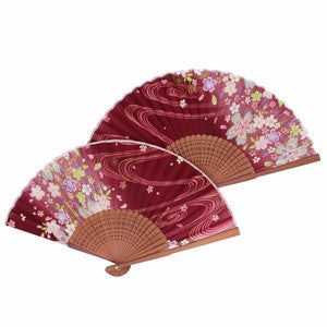 Sensu Women's Cherry Blossom Fan 21cm Flowing Sakura Engine