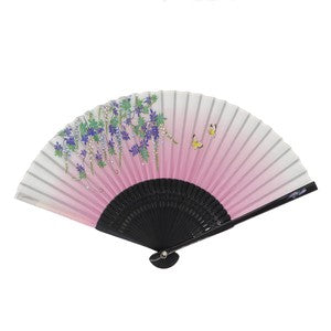 Sensu Women's Fabric Fan 21cm Fuji Purple