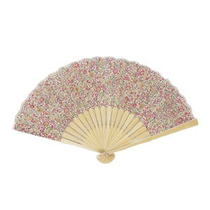 Sensu Women's Fan 20cm Floral Pink