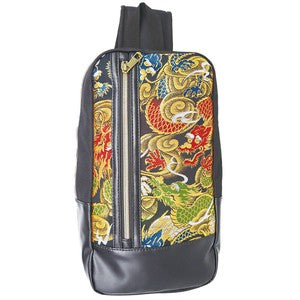 Gold Brocade Body Bag - Golden Dragon