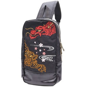 Embroidered Body Bag: Dragon and Tiger