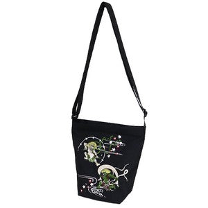 Embroidered Shoulder Bag: Fujin and Raijin (Wind God and Thunder God)