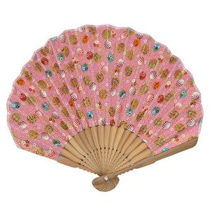 Sensu Women's Shell Fan 22cm Hand Pink