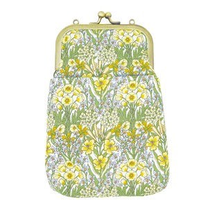 Gamaguchi 2 way Smartphone Shoulder Liberty Bouquet Yellow