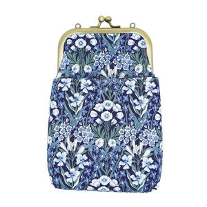 Gamaguchi 2 way Smartphone Shoulder Liberty Bouquet Navy