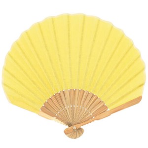 Sensu Shell hemp fan 22cm yellow