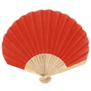 Sensu Shell hemp fan 22cm red