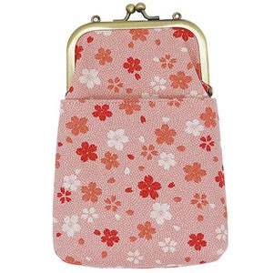 Gamaguchi 2 way Smartphone Shoulder Cherry Blossom Pink