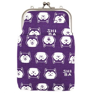 Gamaguchi 2 way Smartphone Shoulder Shiba Inui Purple
