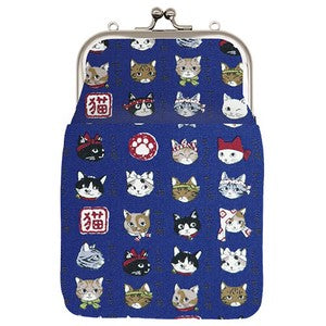 Gamaguchi 2 way Smartphone Shoulder Cat Guide BL