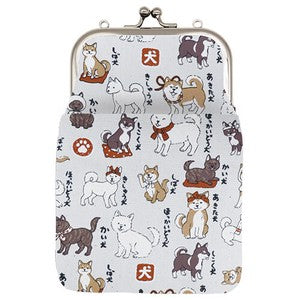 Gamaguchi 2 way Smartphone Shoulder Japanese Dog Encyclopedia IV