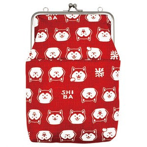 Gamaguchi 2 way Shoulder Back Shiba Inu Red