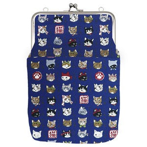 Gamaguchi 2 way Shoulder Back Cat Guide BL