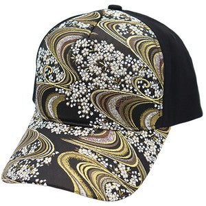 Gold Cotton Cap Gold Flowing Sakura