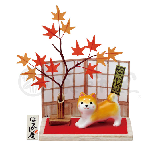 Figure Shiba dog 04 autumn